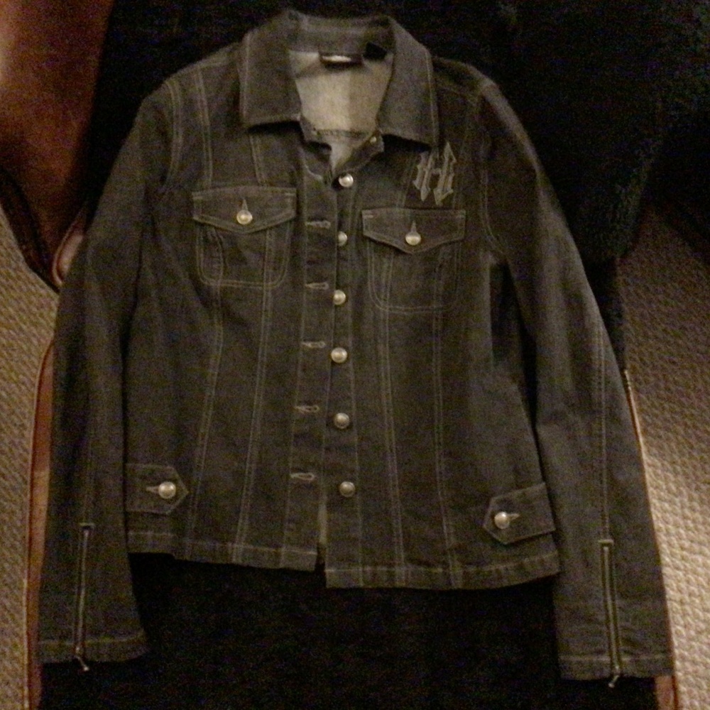 Woman’s Harley Davidson Denim Riding Jacket L